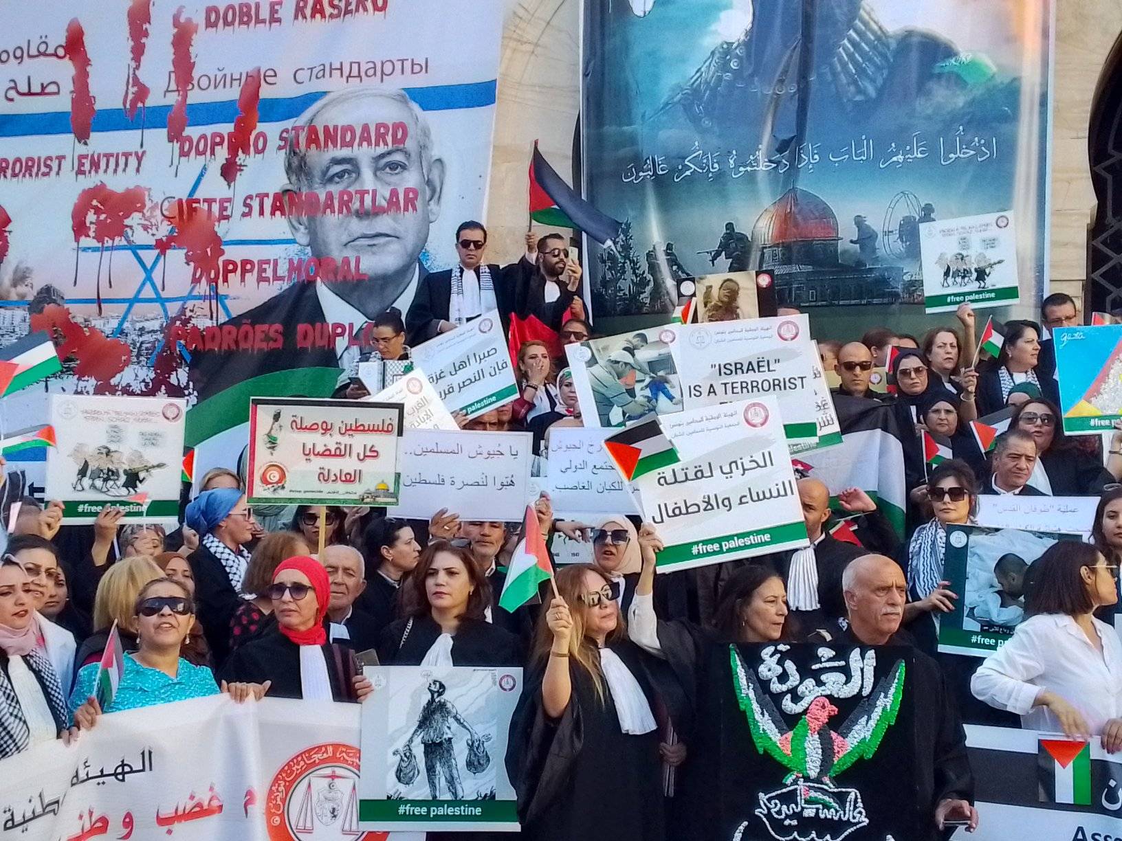 غضبوا من أجل القضية الفلسطينية..   محامو تونس يقاضون الصهاينة أمام محكمة الجنايات الدولية